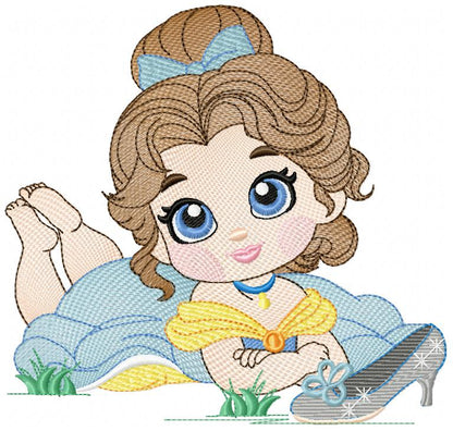 Cinderella embroidery designs - Disney Princess machine embroidery patterns - Baby Girl file - Instant digital download Marcia Embroidery