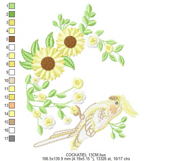 Hummingbird embroidery designs - Baby Girl Bird with flowers machine embroidery pattern - Instant digital download pes jef dst hus vp3 vip (Copy) Marcia Embroidery