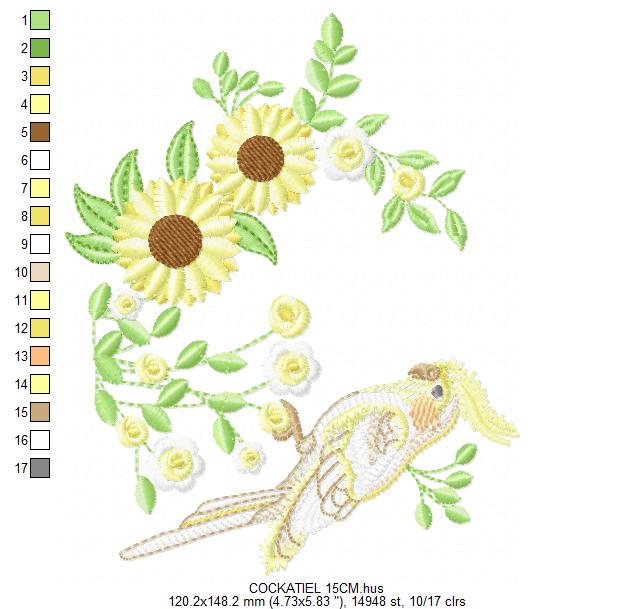 Hummingbird embroidery designs - Baby Girl Bird with flowers machine embroidery pattern - Instant digital download pes jef dst hus vp3 vip (Copy) Marcia Embroidery