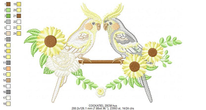 Hummingbird embroidery designs - Baby Girl Bird with flowers machine embroidery pattern - Instant digital download pes jef dst hus vp3 vip (Copy) (Copy) Marcia Embroidery