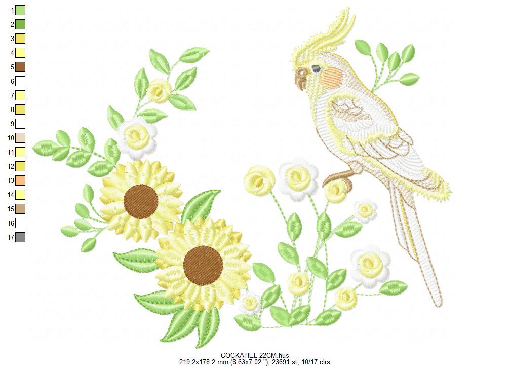 Hummingbird embroidery designs - Baby Girl Bird with flowers machine embroidery pattern - Instant digital download pes jef dst hus vp3 vip (Copy) Marcia Embroidery