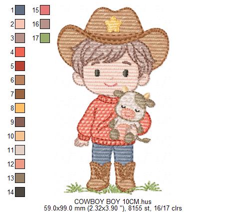 Cowboy embroidery design - Baby boy embroidery designs machine embroidery pattern - Kid embroidery file Cowboy with Horse instant download (Copy) Marcia Embroidery