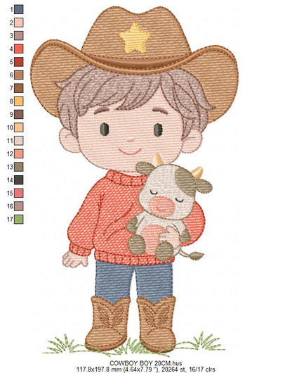 Cowboy embroidery design - Baby boy embroidery designs machine embroidery pattern - Kid embroidery file Cowboy with Horse instant download (Copy) Marcia Embroidery
