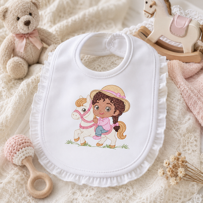 Cowgirl Embroidery Design – Baby girl Country Ranch Wrangler File (Instant Download)