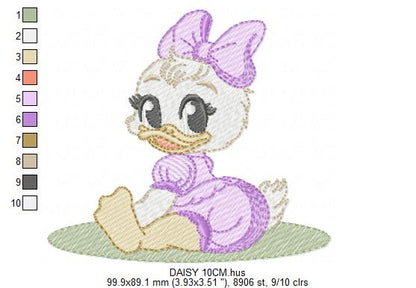 DAISY embroidery design - Minnie Mouse machine embroidery pattern - Baby Girl file - Instant digital download pes jef dst (Copy) Marcia Embroidery