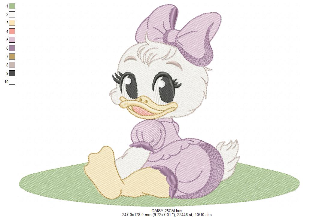 DAISY embroidery design - Minnie Mouse machine embroidery pattern - Baby Girl file - Instant digital download pes jef dst (Copy) Marcia Embroidery