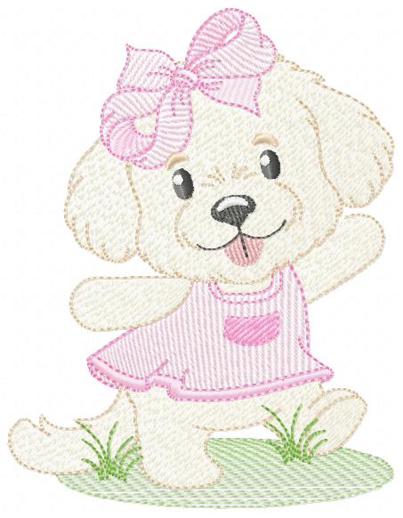 Female Dog embroidery designs - Doggie embroidery design machine embroidery pattern - Puppy embroidery - Pet embroidery - instant download (Copy) Marcia Embroidery