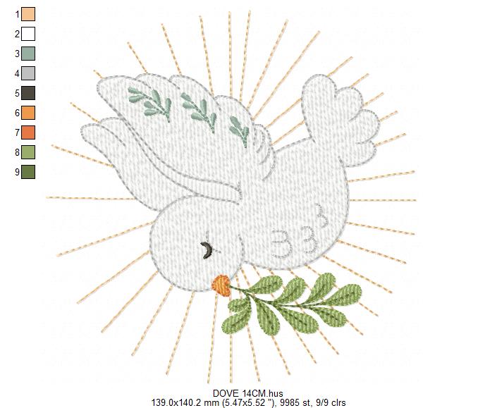 Dove embroidery designs - Holy Spirit embroidery design machine embroidery pattern - Catholic embroidery - Religious Eucharist - download (Copy) Marcia Embroidery