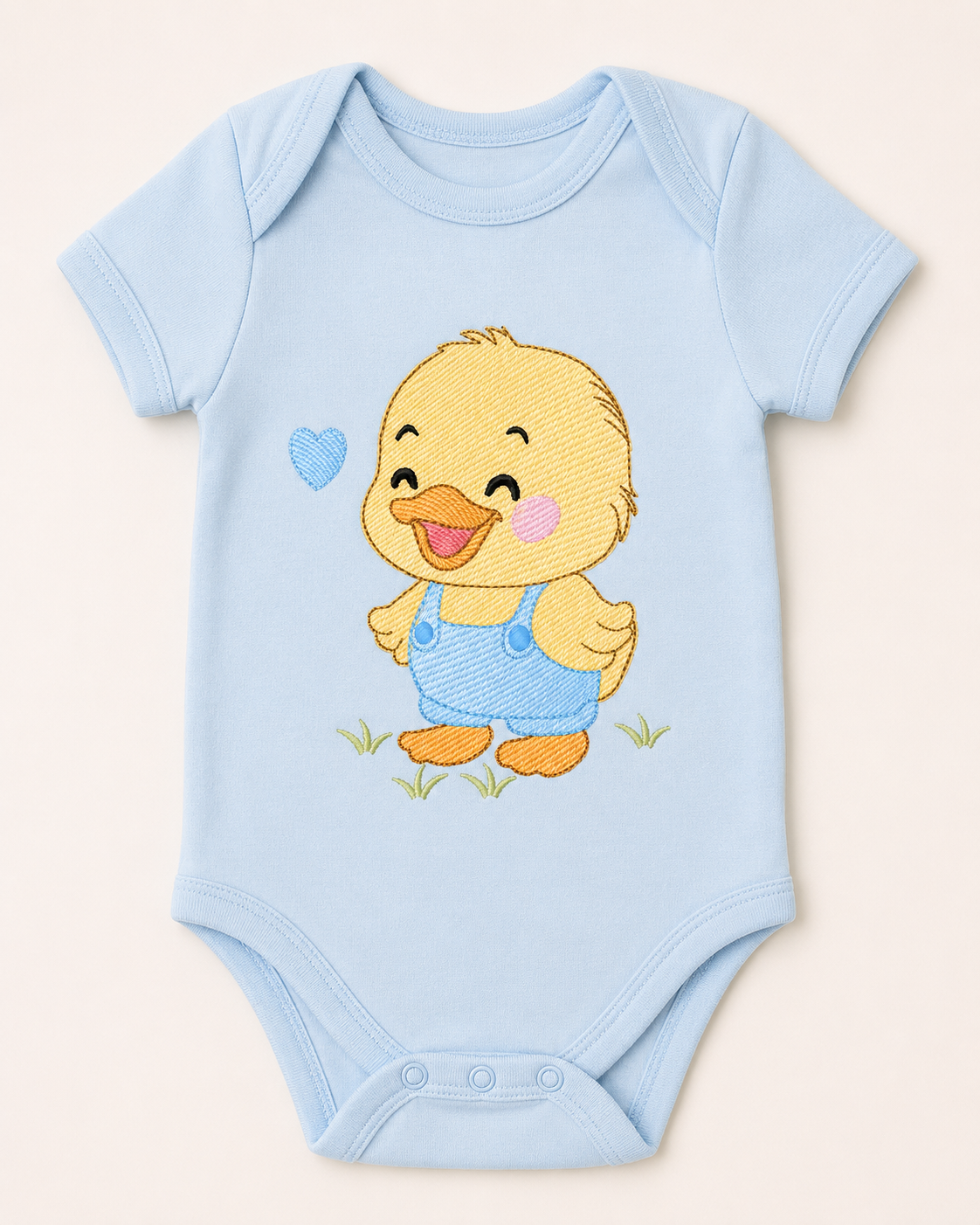 Baby Boy Duck embroidery design - Lake water animal with flowers machine embroidery pattern - Baby Girl file - Instant digital download