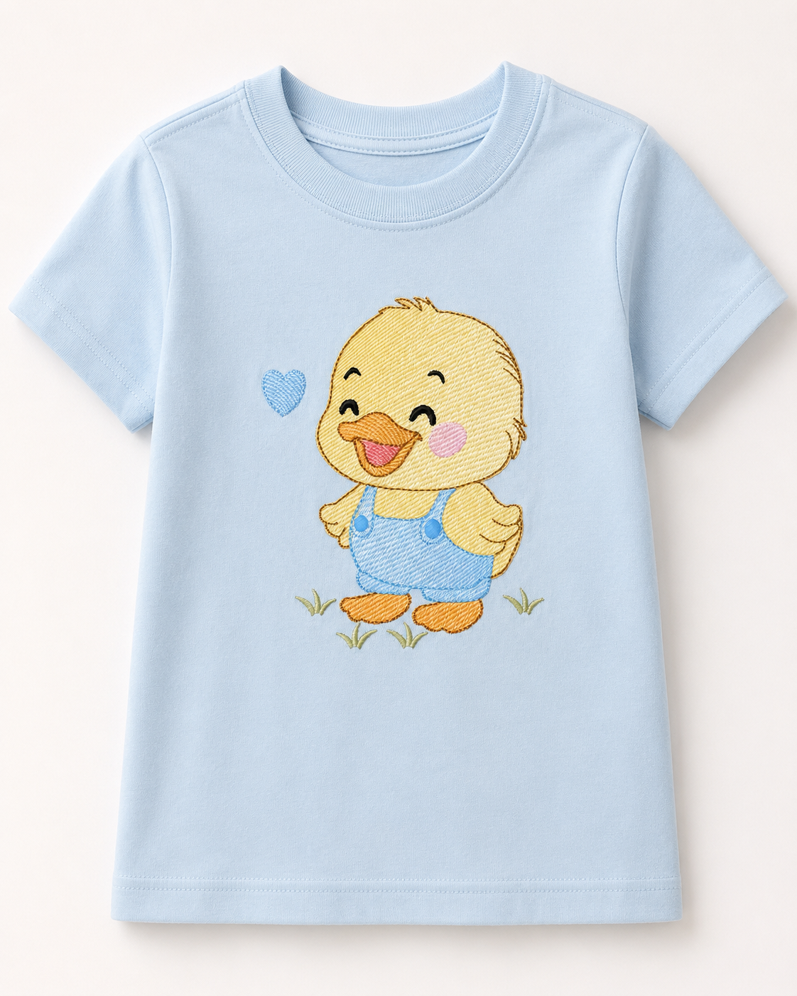 Baby Boy Duck embroidery design - Lake water animal with flowers machine embroidery pattern - Baby Girl file - Instant digital download