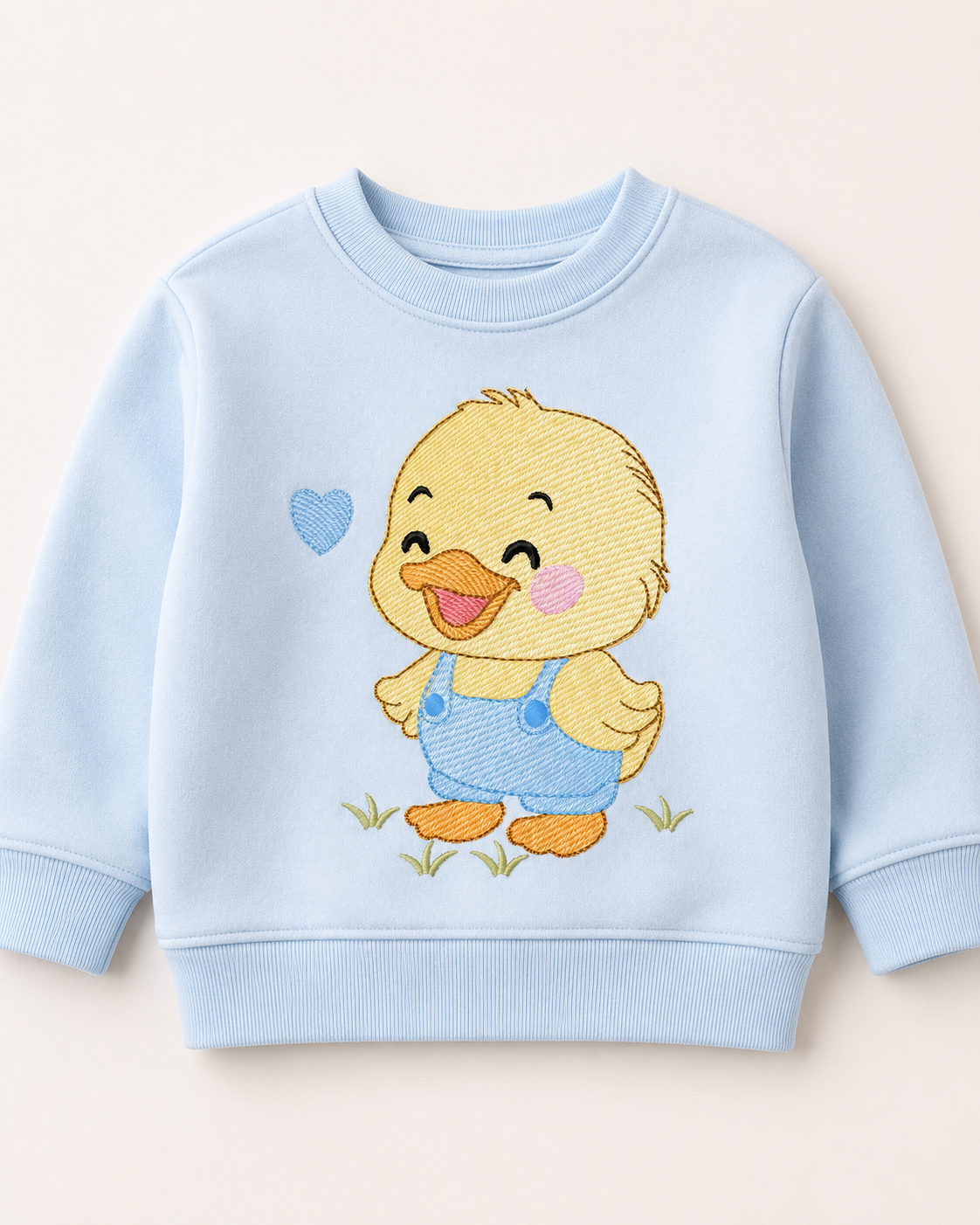Baby Boy Duck embroidery design - Lake water animal with flowers machine embroidery pattern - Baby Girl file - Instant digital download