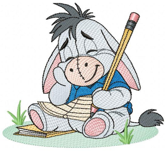 Eeyore embroidery design - Winnie the Pooh Bear Cartoon machine embroidery pattern - Baby boy and girl file - Instant digital download pes - Marcia Embroidery