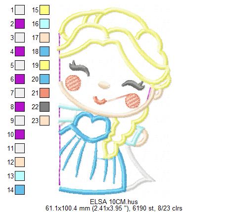 Elsa embroidery designs - Disney Princess embroidery design machine embroidery pattern - Princess applique design - Frozen embroidery file (Copy) Marcia Embroidery