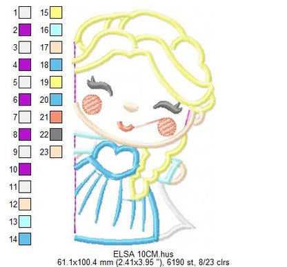 Elsa embroidery designs - Disney Princess embroidery design machine embroidery pattern - Princess applique design - Frozen embroidery file (Copy) Marcia Embroidery
