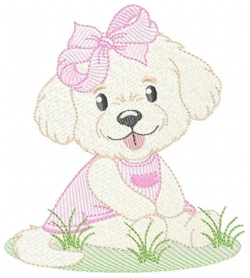 Female Dog embroidery designs - Doggie embroidery design machine embroidery pattern - Puppy embroidery - Pet embroidery - instant download (Copy) Marcia Embroidery