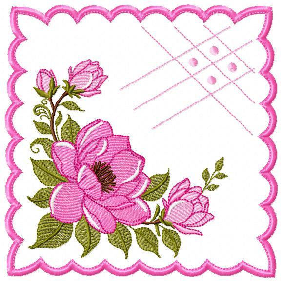Monogram Frame embroidery designs - Flower embroidery design machine embroidery pattern - Floral wreath embroidery file - digital download (Copy) Marcia Embroidery