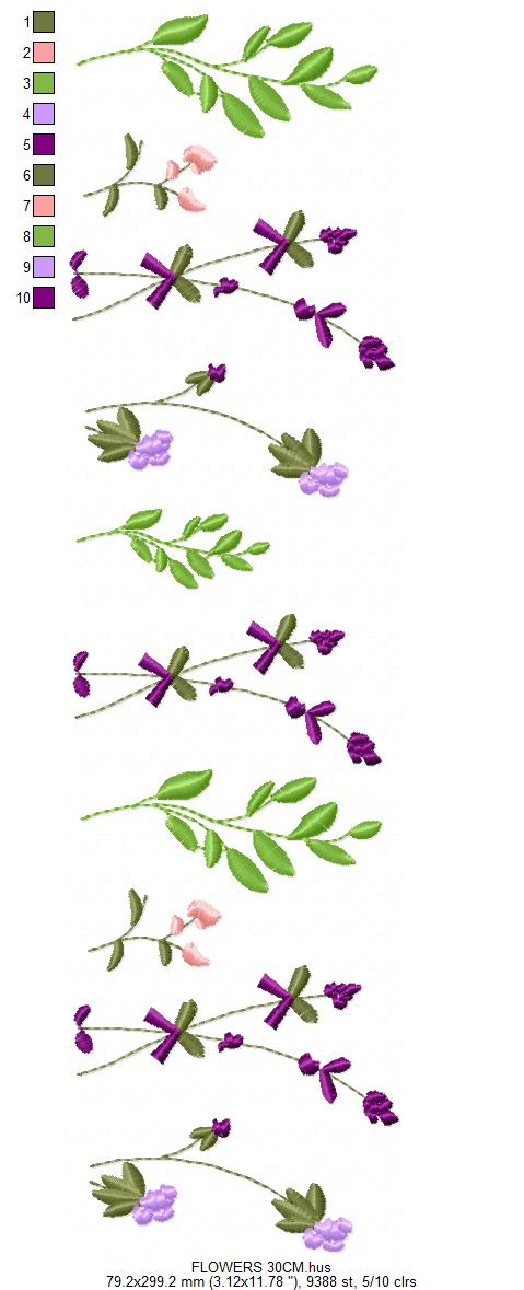 Flower Garden embroidery designs - Flower and Butterfly machine embroidery pattern - Floral bouquet Kitchen Towel - Instant digital download (Copy) Marcia Embroidery