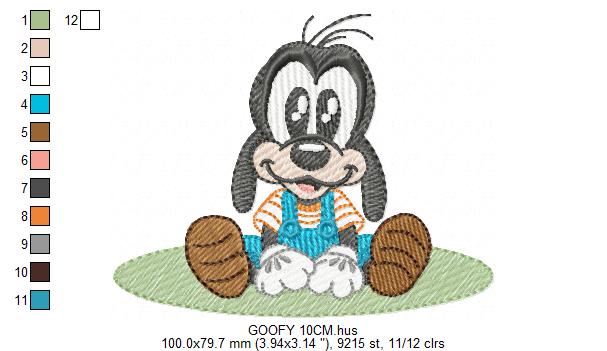GOOFY embroidery design - Mickey Mouse machine embroidery pattern - Baby Boy file - Instant digital download pes (Copy) (Copy) Marcia Embroidery