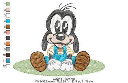 GOOFY embroidery design - Mickey Mouse machine embroidery pattern - Baby Boy file - Instant digital download pes (Copy) (Copy) Marcia Embroidery