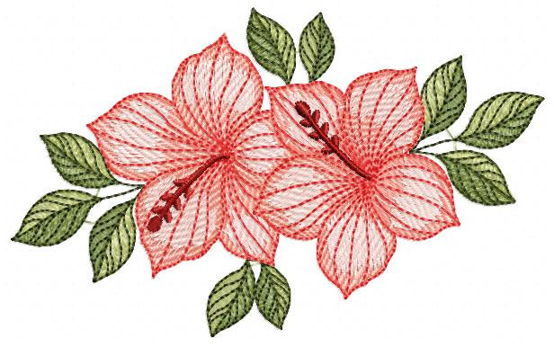 Monogram Floral Frame embroidery design - Roses  and Flowers Frame machine embroidery pattern - Floral wreath garland file - Instant download pes jef (Copy) Marcia Embroidery