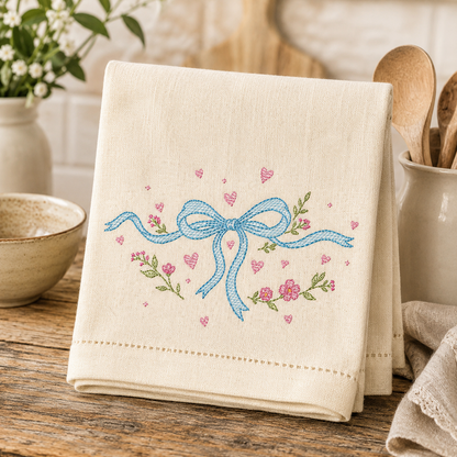 Lace embroidery designs - Ribbon with hearts and flowers embroidery design machine embroidery pattern - Baby boy embroidery file - Laurel wreath with Lace