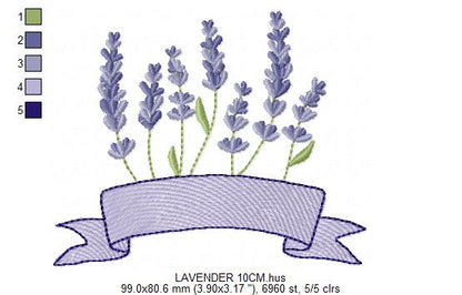 Flower garden embroidery design - Lavender flowers with butterflies machine embroidery pattern -  Kitchen Tea towel - Instant download pes (Copy) Marcia Embroidery
