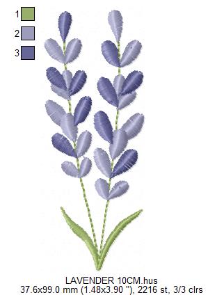 Lavender flowers embroidery design - Flower garden machine embroidery pattern - Floral Kitchen Tea towel - Instant download pes jef (Copy) Marcia Embroidery