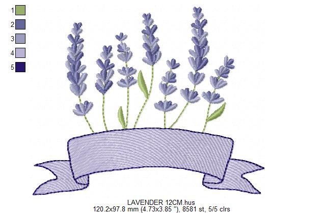 Flower garden embroidery design - Lavender flowers with butterflies machine embroidery pattern -  Kitchen Tea towel - Instant download pes (Copy) Marcia Embroidery