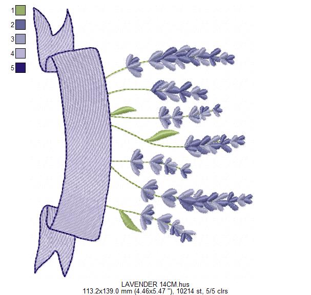 Flower garden embroidery design - Lavender flowers with butterflies machine embroidery pattern -  Kitchen Tea towel - Instant download pes (Copy) Marcia Embroidery