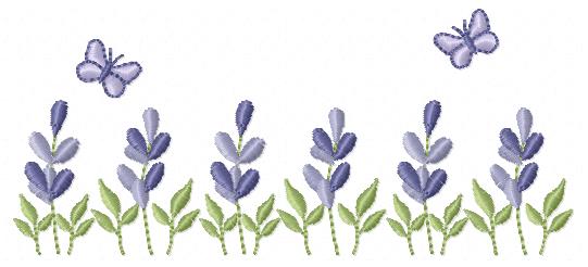 Flower garden embroidery design - Lavender flowers with butterflies machine embroidery pattern -  Kitchen Tea towel - Instant download pes (Copy) Marcia Embroidery
