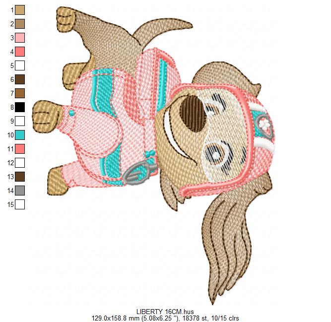 Paw Patrol embroidery designs - Dog Liberty machine embroidery patterns - Baby Girl Boy file - Instant digital download pes jef dst exp hus vp3 - Zuma Chase Rubble Skye Marshall Everest Ryder Rocky Marcia Embroidery