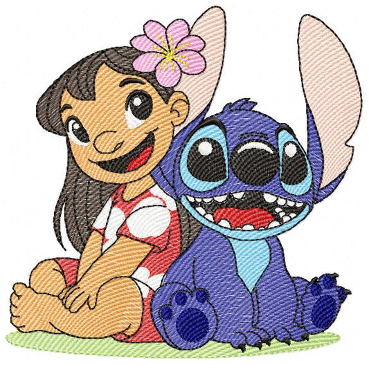 Stitch embroidery design - Lilo and Stitch Cartoon machine embroidery pattern - Baby boy and girl file - Instant digital download pes jef (Copy) Marcia Embroidery