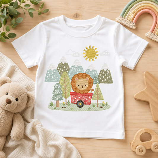Baby Lion embroidery design - Safari animal Lion Cub machine embroidery pattern - Baby boy and girl file - Instant download (Copy)