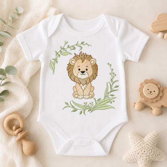 Lion embroidery design - Safari Wild Animal machine embroidery pattern - Instant digital download pes jef dst