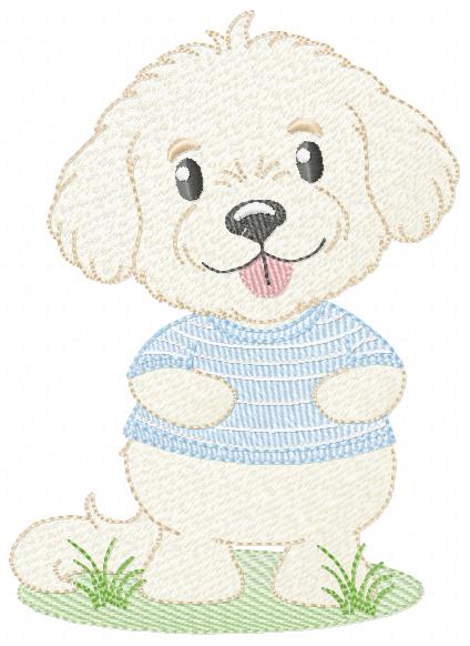Male Dog embroidery designs - Happy running dog embroidery design machine embroidery pattern - Puppy embroidery file - instant download pes (Copy) Marcia Embroidery