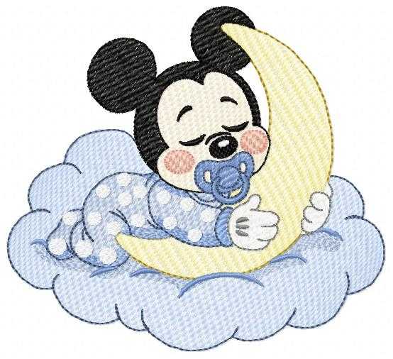 Baby Mickey embroidery design - Mickey Mouse machine embroidery pattern - Baby Boy file - Instant digital download pes jef dst