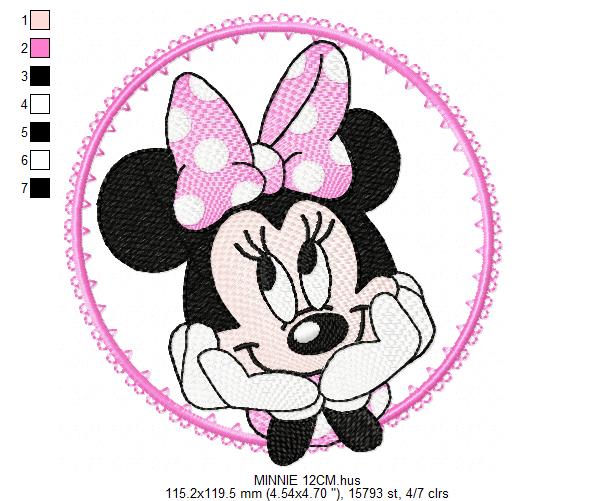 Minnie embroidery design - Minnie Mouse machine embroidery pattern - Baby Girl file - Instant digital download pes jef dst (Copy) Marcia Embroidery