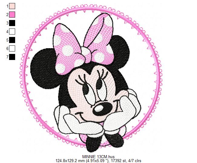 Minnie embroidery design - Minnie Mouse machine embroidery pattern - Baby Girl file - Instant digital download pes jef dst (Copy) Marcia Embroidery