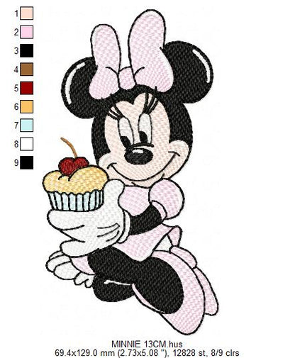 Minnie embroidery design - Minnie Mouse machine embroidery pattern - Baby Girl file - Instant digital download pes jef dst (Copy) Marcia Embroidery