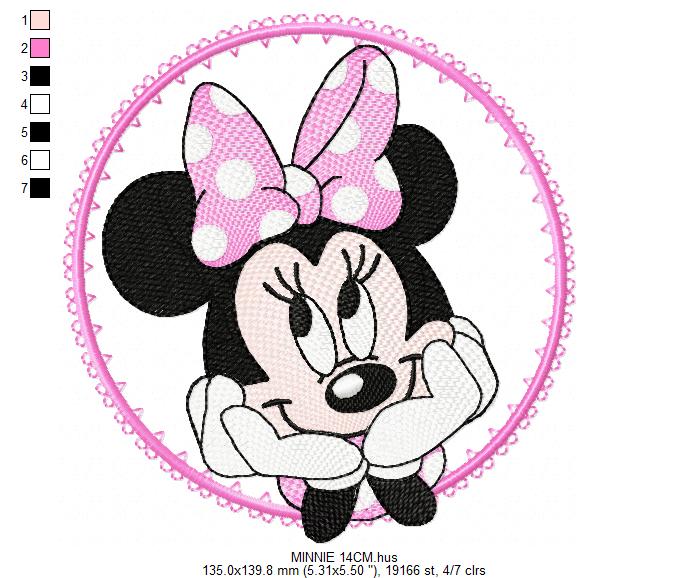 Minnie embroidery design - Minnie Mouse machine embroidery pattern - Baby Girl file - Instant digital download pes jef dst (Copy) Marcia Embroidery