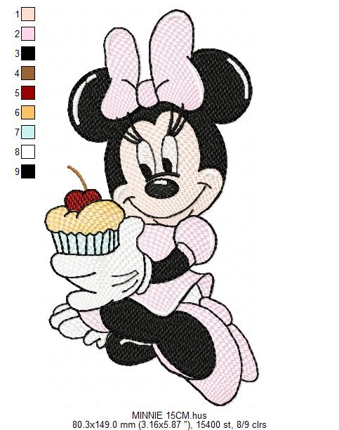 Minnie embroidery design - Minnie Mouse machine embroidery pattern - Baby Girl file - Instant digital download pes jef dst (Copy) Marcia Embroidery