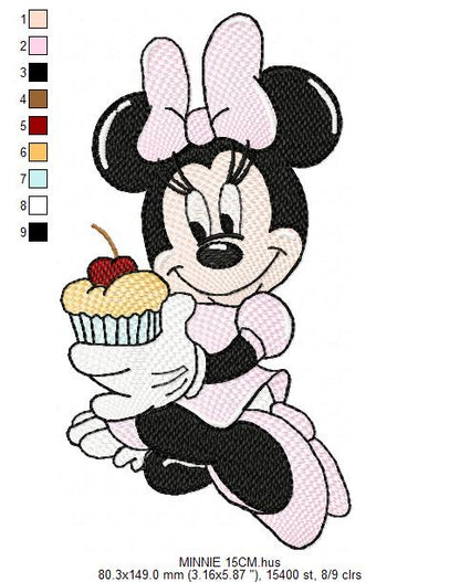 Minnie embroidery design - Minnie Mouse machine embroidery pattern - Baby Girl file - Instant digital download pes jef dst (Copy) Marcia Embroidery