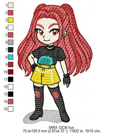 Moana embroidery designs - Disney Princess machine embroidery patterns - Baby girl file - Instant digital download pes jef dst exp hus vp3 (Copy) Marcia Embroidery