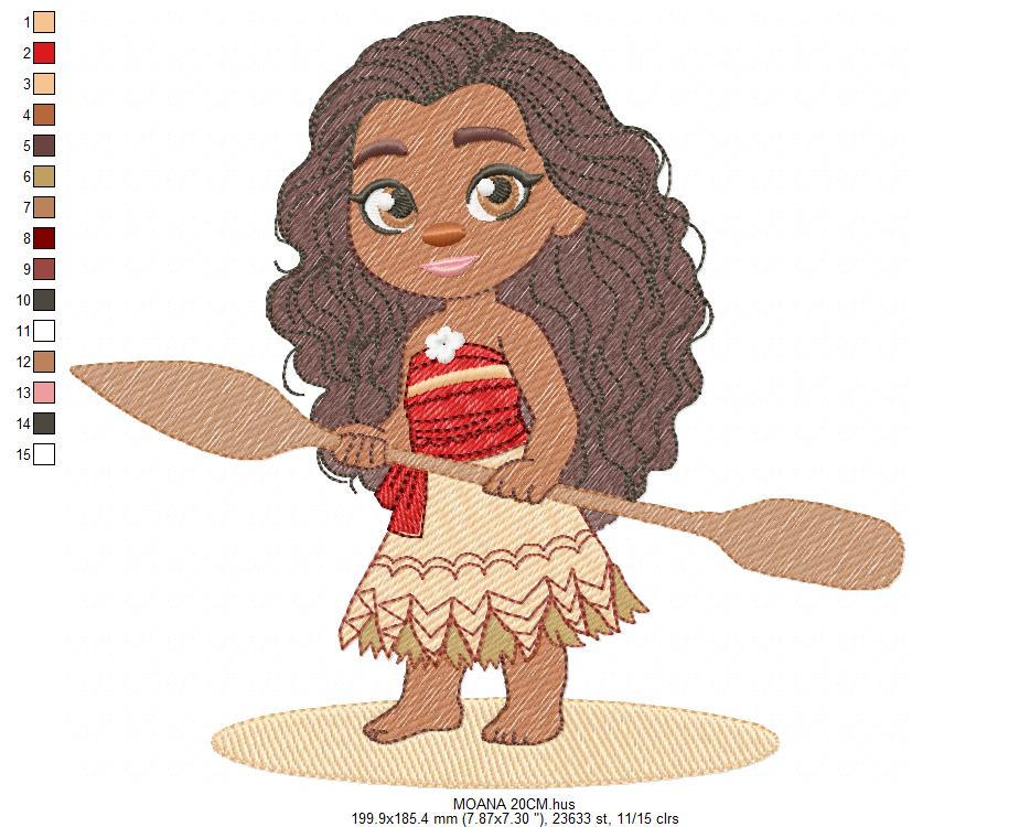 Moana embroidery designs - Disney Princess machine embroidery patterns - Baby girl file - Instant digital download pes jef dst exp hus vp3 (Copy) Marcia Embroidery