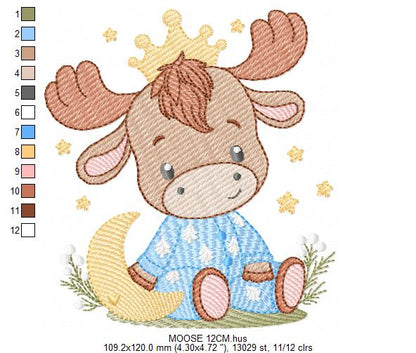 Moose embroidery design - Farm Ranch Pony machine embroidery pattern - Baby Girl Cowboy Horse file - Instant digital download pes jef dst (Copy) Marcia Embroidery