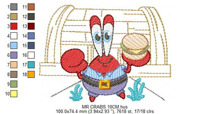 SPONGE BOB embroidery designs - SPONGE BOB embroidery design machine embroidery pattern - Puppy embroidery file - instant download pes (Copy) Marcia Embroidery