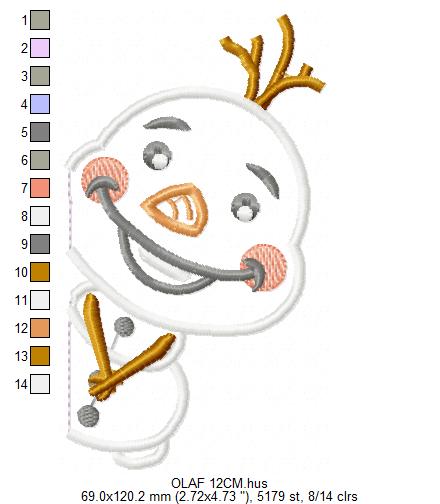 Olaf embroidery design machine embroidery pattern (Copy) Marcia Embroidery