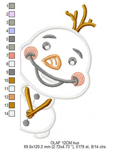 Olaf embroidery design machine embroidery pattern (Copy) Marcia Embroidery