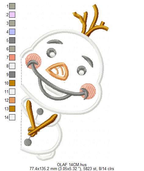 Olaf embroidery design machine embroidery pattern (Copy) Marcia Embroidery