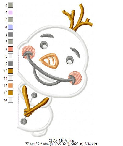 Olaf embroidery design machine embroidery pattern (Copy) Marcia Embroidery